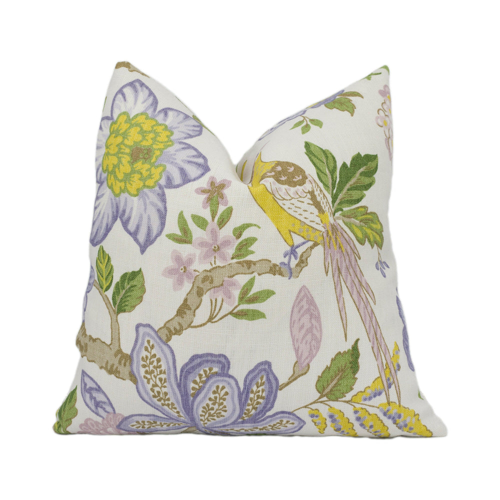Schumacher - Huntington Gardens - Lavender - Stunning Tree Of Life Designer Cushion Cover - Handmade Throw Pillow - Luxury Home Décor.