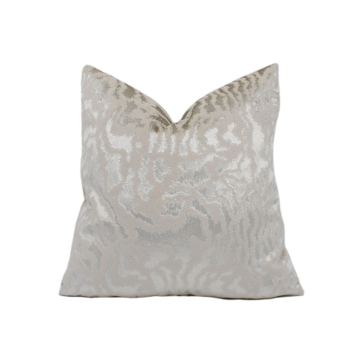 Harlequin - Seduire - Oyster - Plush Animal Print Velvet Designer Cushion Cover Throw Pillow Handmade Home Decor.