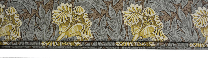 William Morris - Tulip - Bullrush & Slate - Professionally Made Roman Blind Made to Measure.