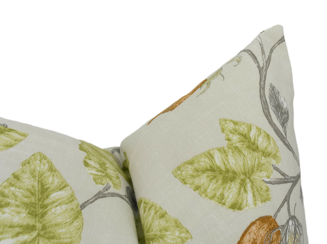 Iliv - Parchment Fern - Delicate Hand Drawn Botanical Floral Cushion Cover - Handmade Throw Pillow - Designer Home Décor.