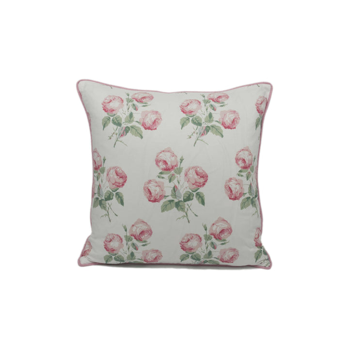 Colefax and Fowler - Bowood - Pink / Leaf Chintz - Iconic Rose Floral Designer Cushion Cover - Luxury Chintz Throw Pillow - Handmade Decor.
