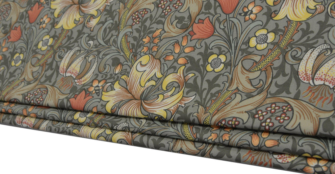 William Morris - Golden Lily Minor - Artichoke / Vanilla - Professionally Made Roman Blind Made to Measure.
