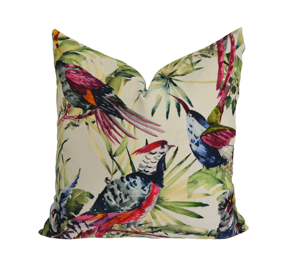 Pierre Frey - Vol d Oiseaux - Tropical - Stunning Designer Cushion Cover Pillow Throw Home Decor.
