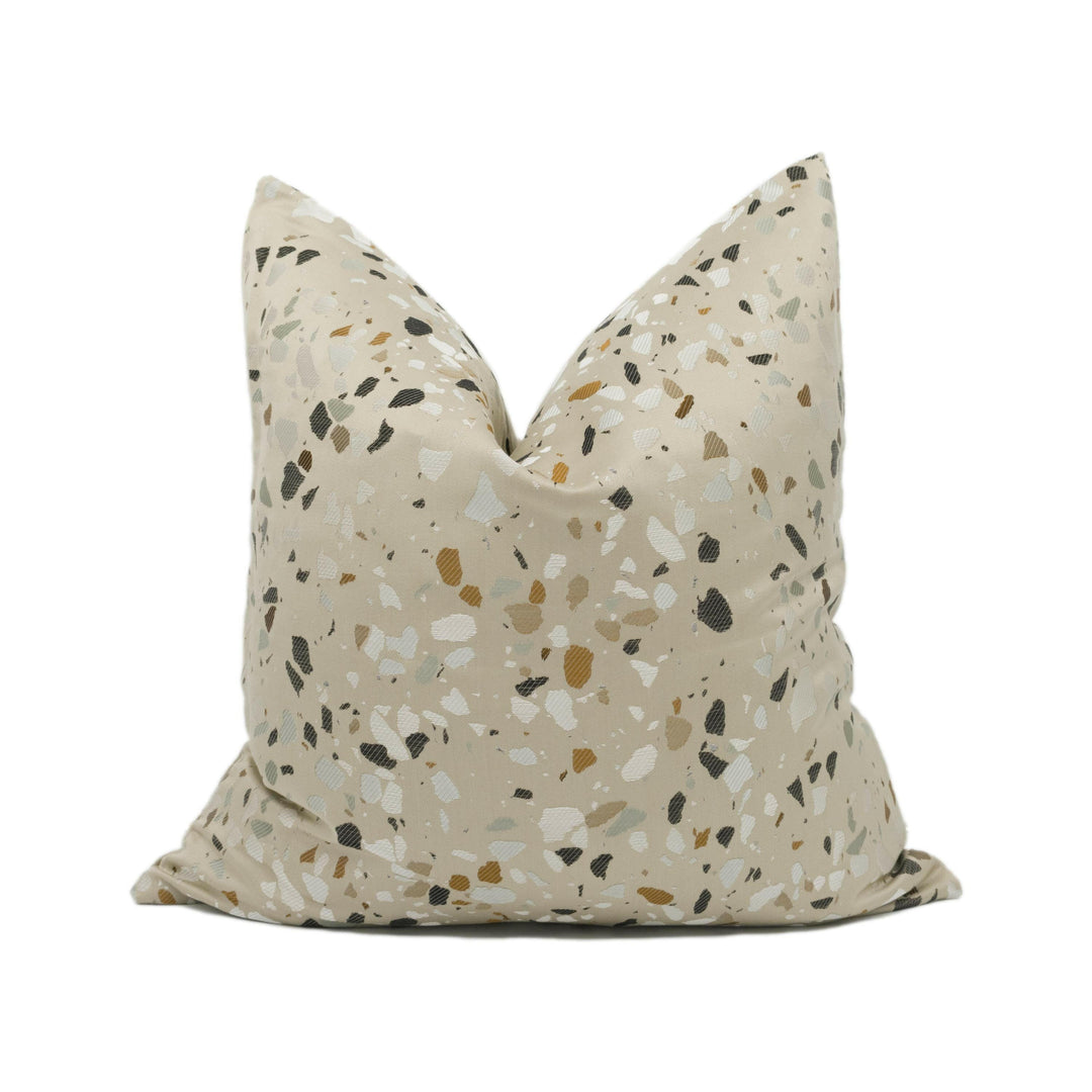 Kuka Home - 22630 - Lastrico 20 - Terrazzo Inspired Jacquard Woven Cushion Cover - Handmade Throw Pillow - Designer Home Décor.