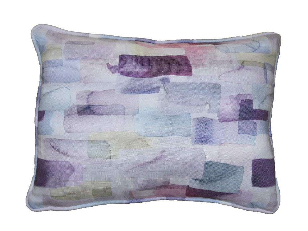 Voyage - Kampala - Summer - Abstract Watercolour Brushstroke Cushion Cover - Handmade Throw Pillow Designer Home Decor.