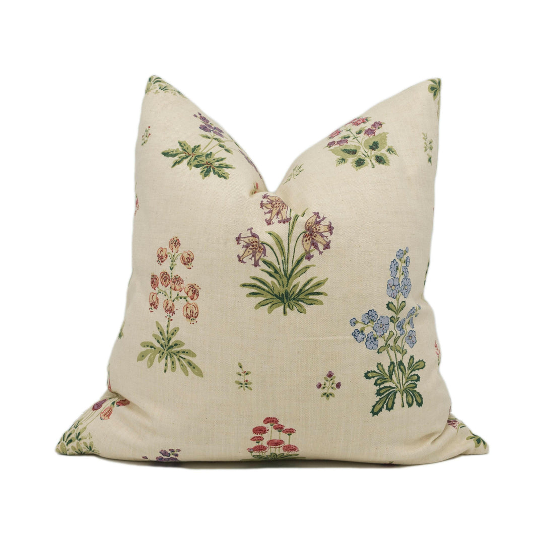 Lisa Fine - Vita - Natural - Pretty Small Scale Romantic Floral Designer Cushion Cover - Luxury Throw Pillow - Handmade Home Decor - Scatter.