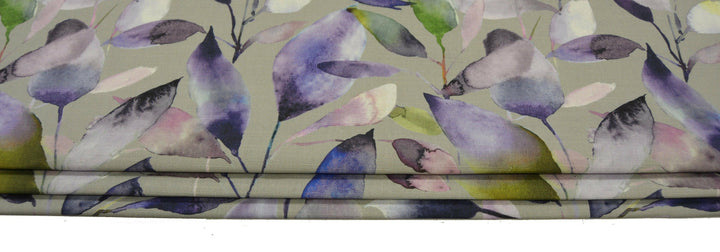 Voyage Decoration - Brympton - Heather - Fabric Made To Measure Professionally Made Roman Blind.