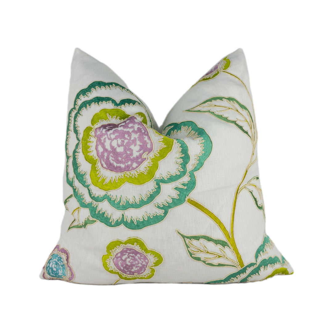 Manuel Canovas - Alma - Absinthe - Stunning Embroidered Designer Cushion Cover Home Décor Throw Pillow.