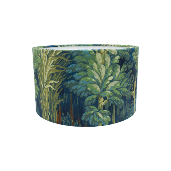 Prestigious Textiles - Forbidden Forest - Sapphire - Lampshade - Ceiling Light -  Stunning Handmade Designer Home Décor.