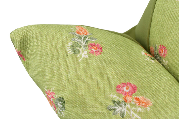 Andrew Martin - Spinney - Leaf - Calming Vintage Inspired Botanical Floral Designer Cushion Cover - Luxury Throw Pillow - Handmade Home.