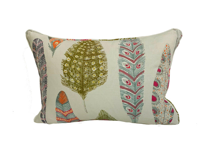 Voyage Decoration - Samui Print - Carnival - Quirky Illustrative Feather Cushion Cover - Handmade Throw Pillow Designer Home Decor.