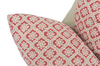 Thumbnail for a close up of a red and white pillow