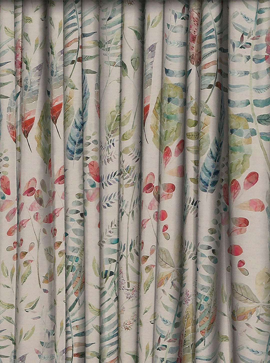 Voyage Decoration - Kenton - Skylark / Pomegranate - Made to Measure Curtains + buy by the metre.
