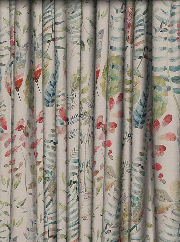 Voyage Decoration - Kenton - Skylark / Pomegranate - Made to Measure Curtains + buy by the metre.