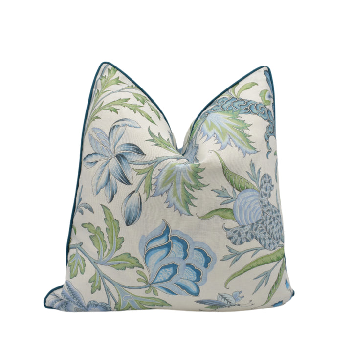 Cowtan & Tout – Arabella – Sky & Fern – Cushion Cover – Luminous Floral Elegance