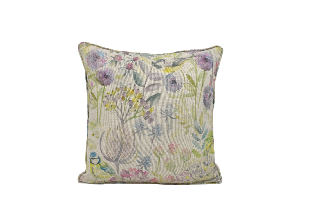 Voyage Maison – Morning Chorus – Natural – Cushion Cover – Serene Woodland Song Throw Pillow