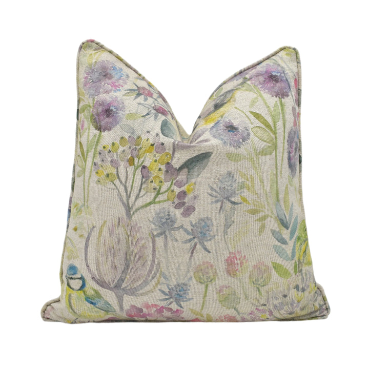 Voyage Maison – Morning Chorus – Natural – Cushion Cover – Serene Woodland Song Throw Pillow