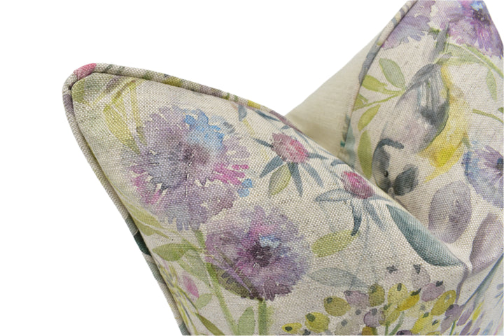 Voyage Maison – Morning Chorus – Natural – Cushion Cover – Serene Woodland Song Throw Pillow