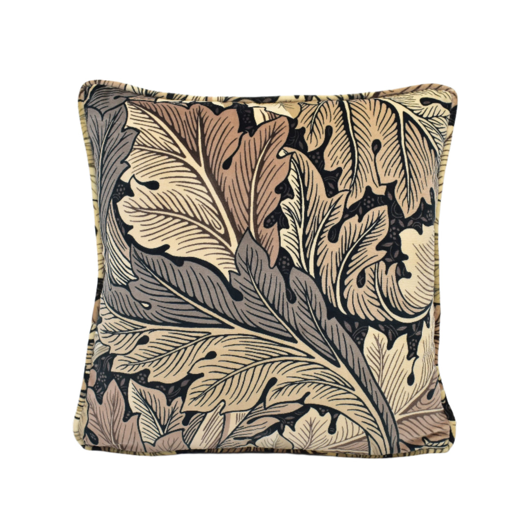William Morris – Acanthus Velvet – Charcoal / Grey – Cushion Cover – Iconic Heritage Statement Floral