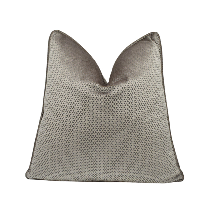 Clarke & Clarke – Loreto – Taupe – Cushion Cover – Diamond Pattern Velvet