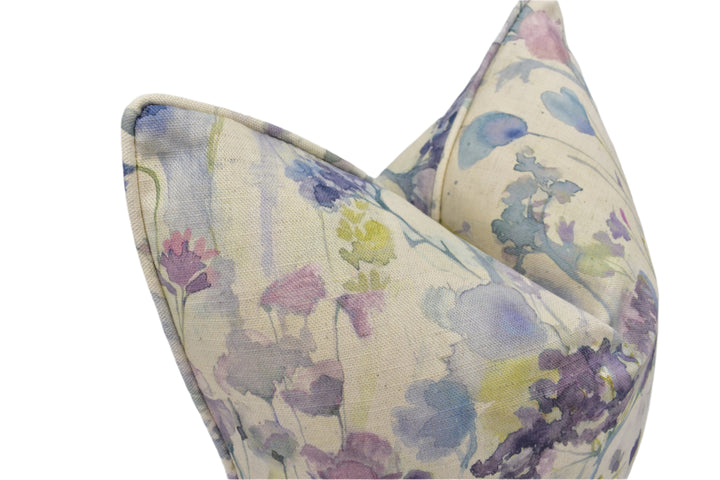 Voyage Maison – Ilinizas – Violet Natural – Cushion Cover – Meadow Floral Cotton Linen