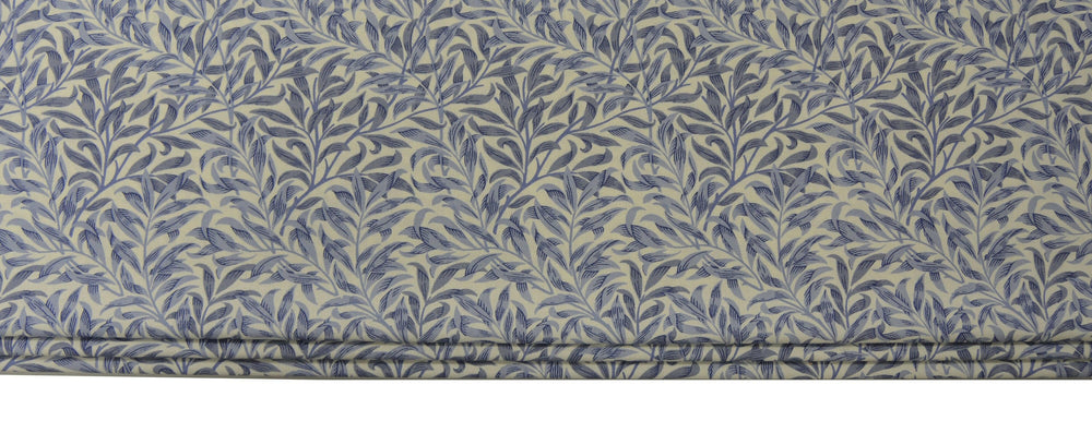 William Morris - Willow Bough Minor - Blue - Made To Measure Professionally Made Roman Blind.