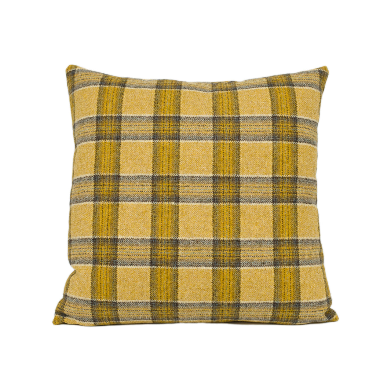 Abraham Moon - Dornoch - Gold - 100% Wool Humane Sustainable Eco Friendly Designer Cushion Cover - Luxury Throw Pillow - Handmade Home