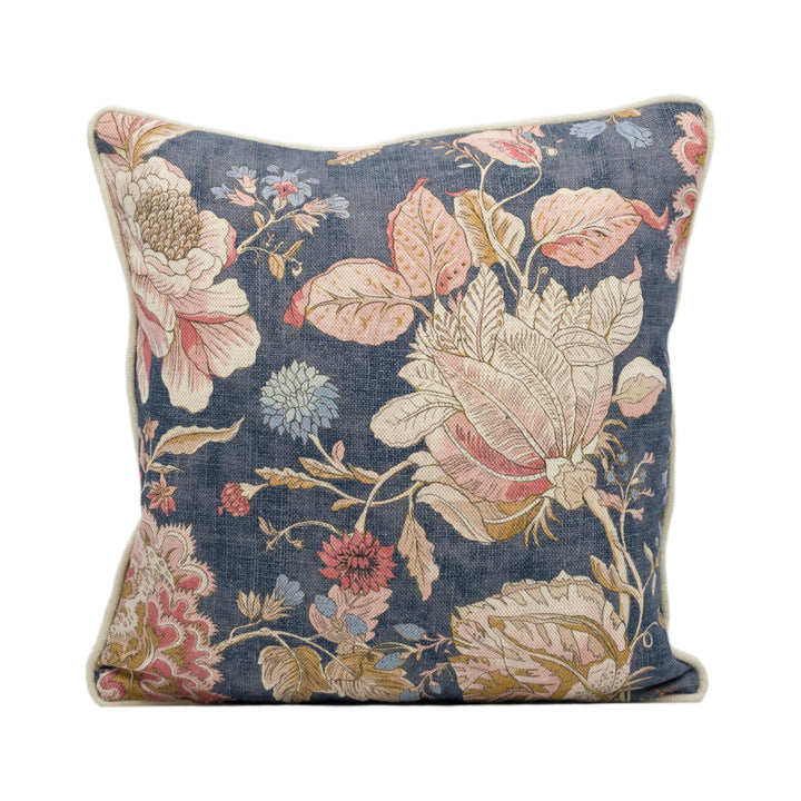 Clarke & Clarke Sissinghurst Cushion Cover – Midnight Spice Floral Throw Pillow