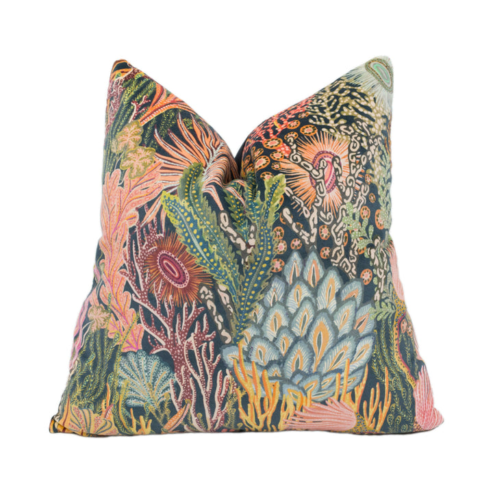 Harlequin - Acropora - Brazilian Rosewood / Nectar / Tree Canopy - Stunning Handmade Cushion Cover Designer Home Décor Velvet Throw Pillow.