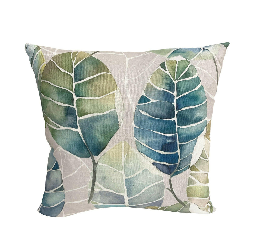 Voyage - Cassava - Capri - Wonderful Leaf Design Cushion Cover Handmade Throw Pillow Designer Home Décor.