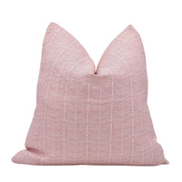 Thumbnail for a pink pillow with a white stripe on it