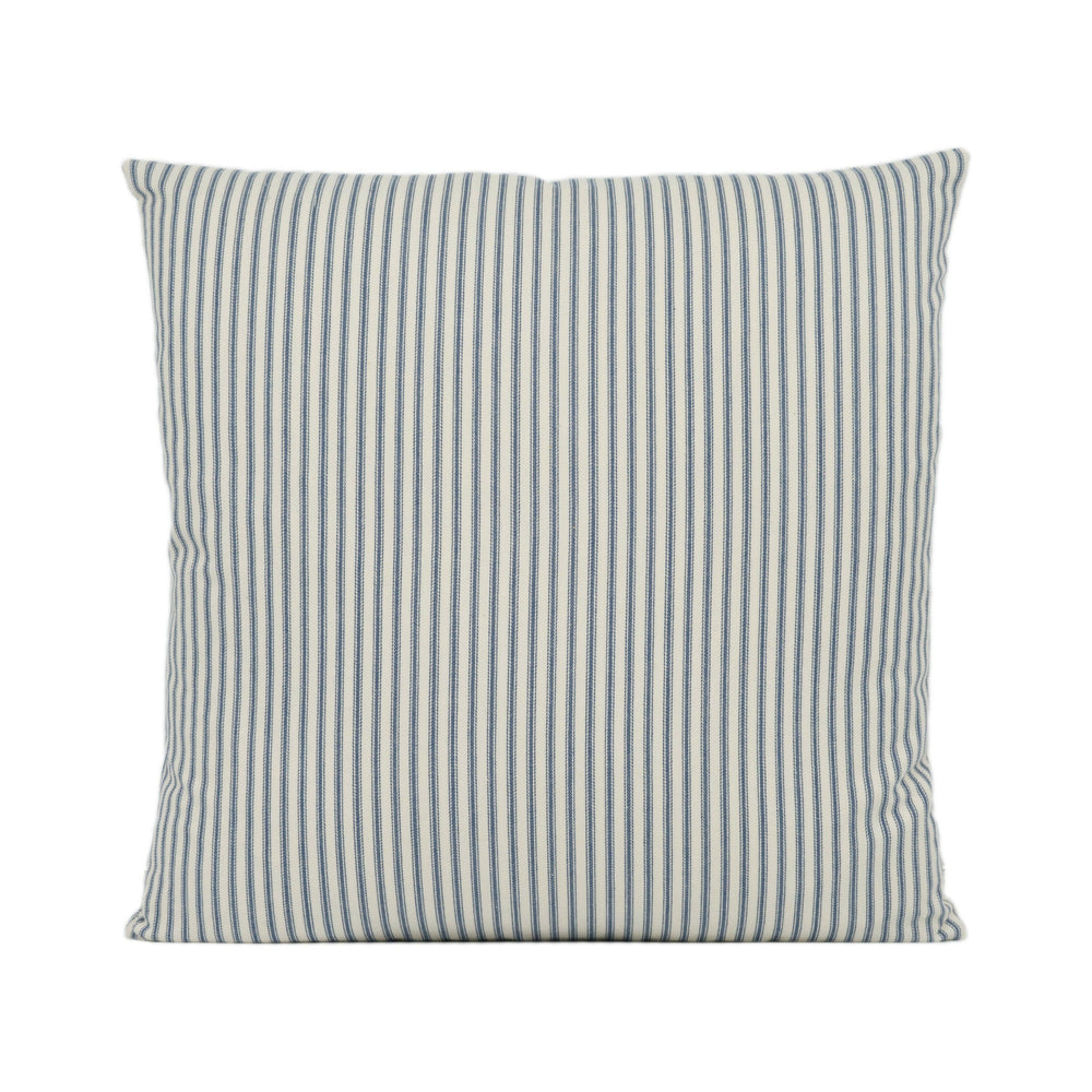 Sanderson - Sutton - Navy - Classic Woven Stripes Cushion Cover - Handmade Throw Pillow Designer Home Décor.