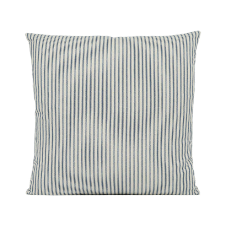Sanderson - Sutton - Navy - Classic Woven Stripes Cushion Cover - Handmade Throw Pillow Designer Home Décor.
