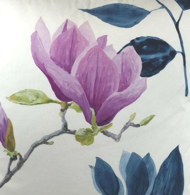 Designers Guild - Mokuren II - Indigo - Cushion Cover Throw Pillow Designer Home Decor.