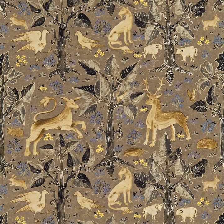 Zoffany - Arden - Pewter - Mid-Century British Tapestry Cushion Cover - Handmade Throw Pillow - Designer Home Décor.