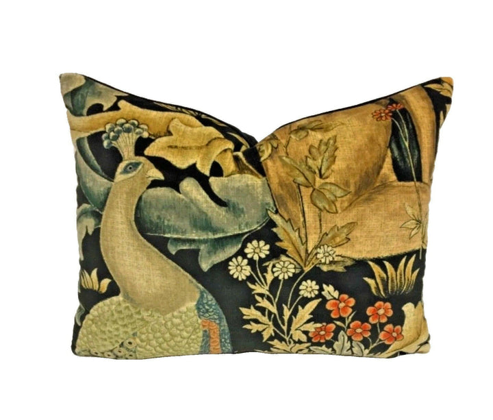 William Morris - Forest Velvet - Charcoal - Cushion Cover Throw Pillow Designer Homer Decor.