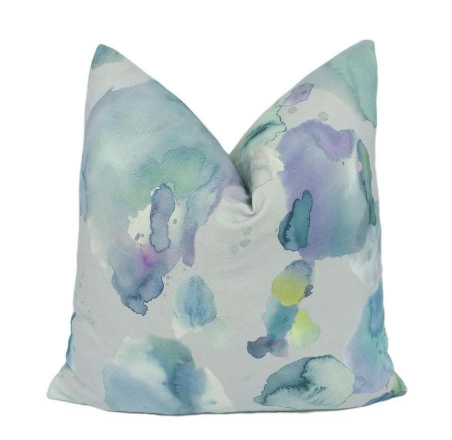 Voyage - Cloud Burst - Pacific - Gorgeous Watercolour Cloud Designer Cushion Cover - Luxury Throw Pillow - Handmade Home Decor.