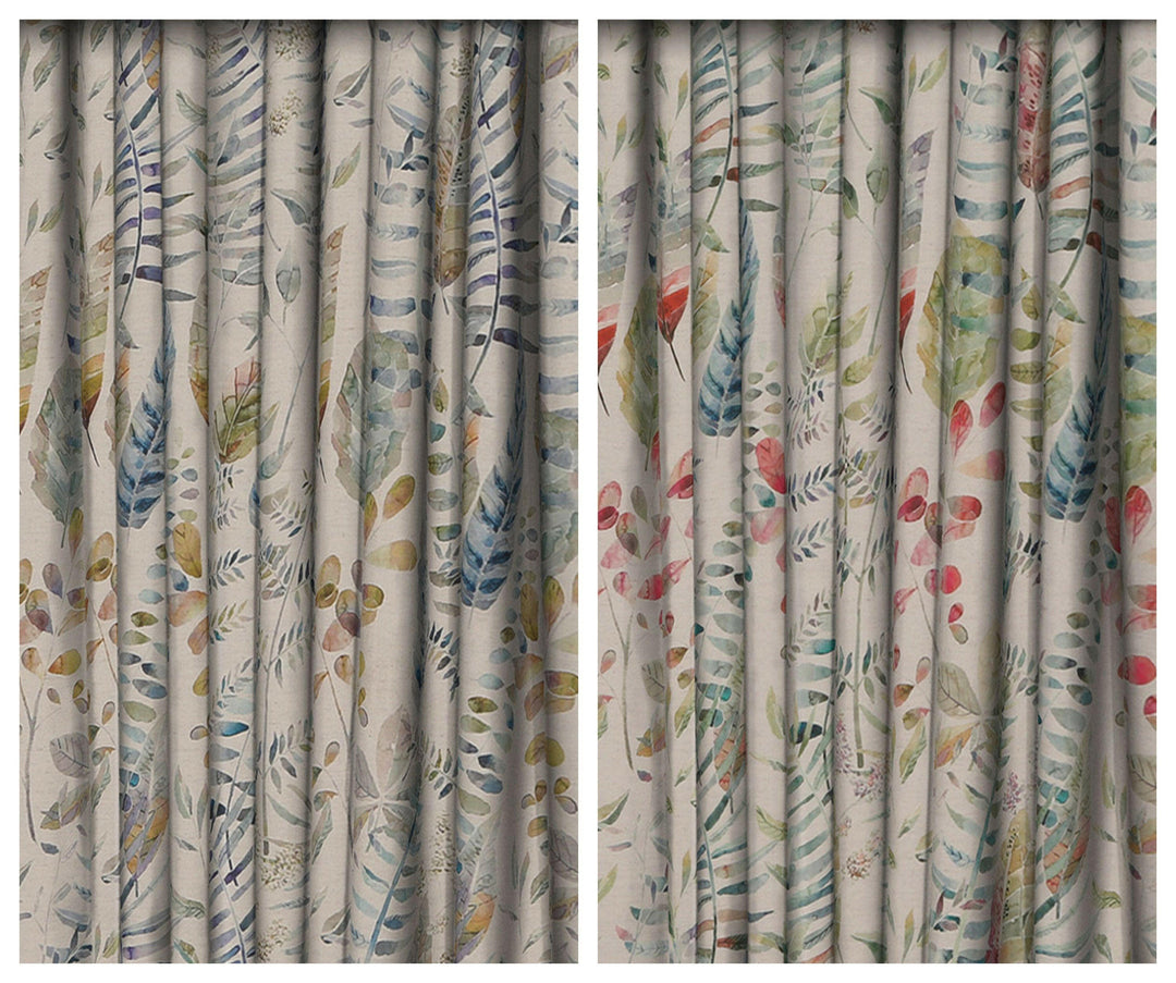 Voyage Decoration - Kenton - Skylark / Pomegranate - Made to Measure Curtains + buy by the metre.
