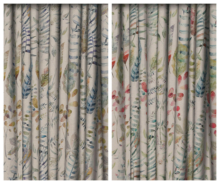 Voyage Decoration - Kenton - Skylark / Pomegranate - Made to Measure Curtains + buy by the metre.