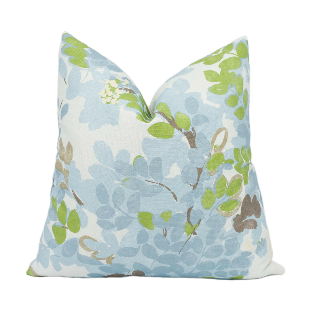 Thibaut - Central Park - Spa Blue - Mesmerizing 1930's New York Tree Canopy Designer Cushion Cover - Luxury Throw Pillow - Handmade Home.