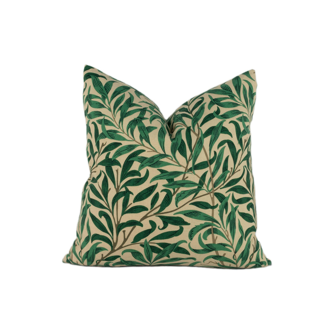 William Morris - Willow Boughs - Taupe / Green - Cushion Cover Throw Pillow Designer Home Decor.