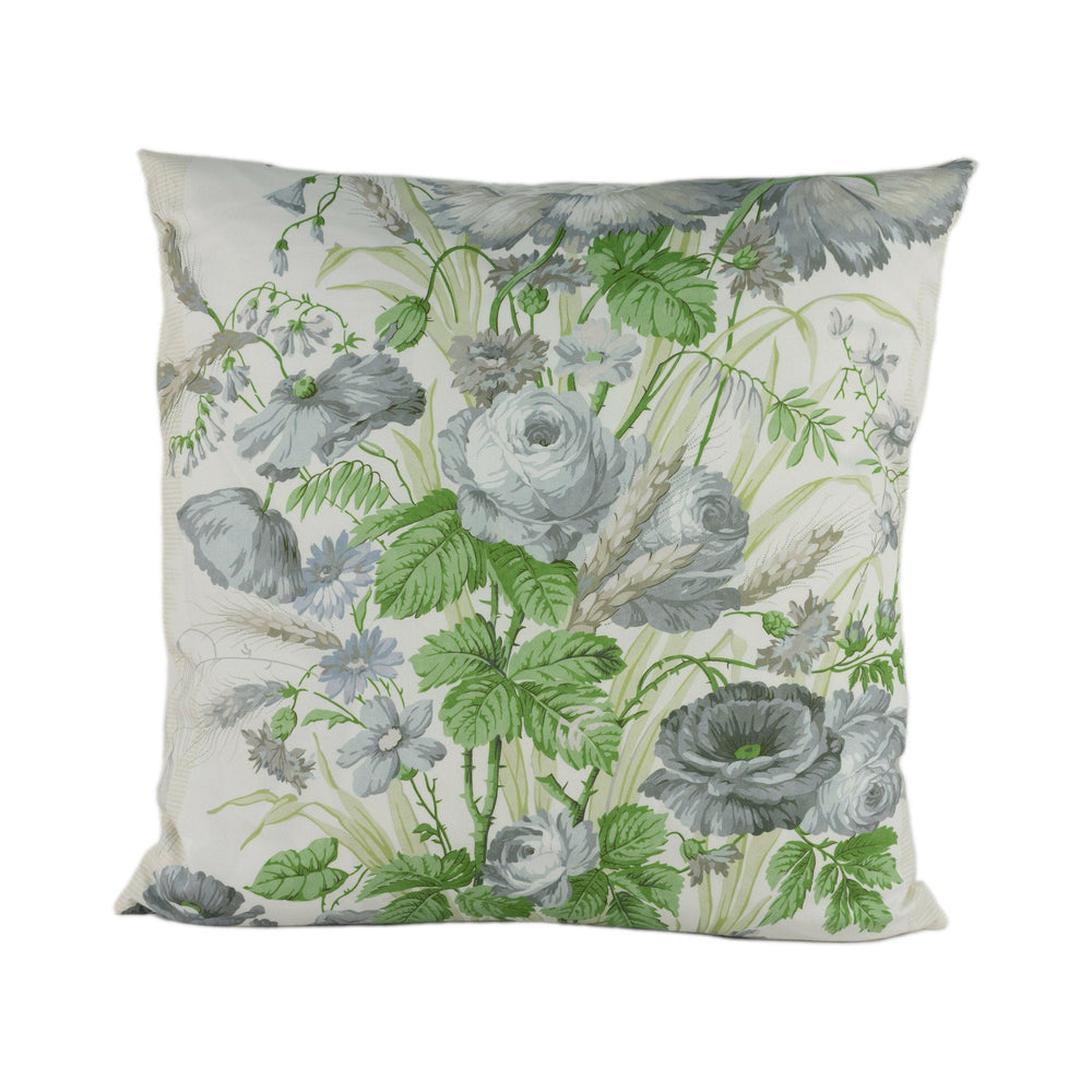 Schumacher - Boughton House - Gris - Vintage Design Floral Chintz Cushion Cover - Handmade Throw Pillow Designer Home Decor.