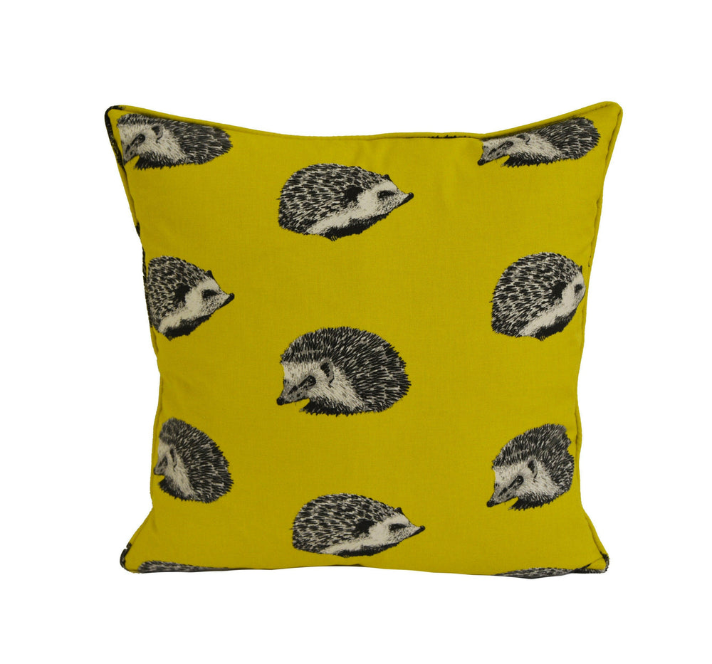 Prestigious Textiles - Hedgehog - Jonquil - Designer Cushion Cover Home Decor Throw Pillow.