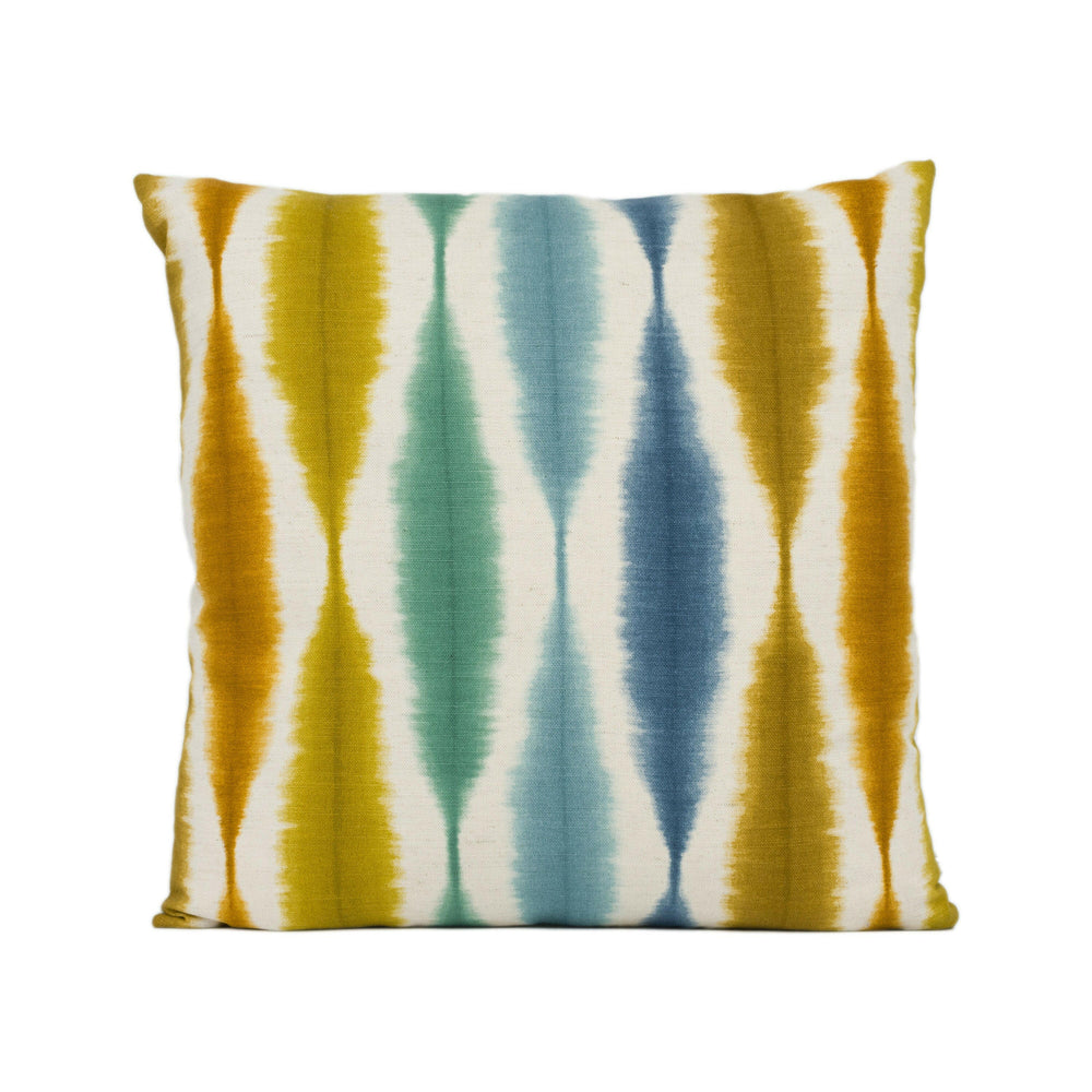 Scion - Usuko - Rust / Marine / Indigo  - Japanese and Ikat Inspired Cushion Cover - Handmade Throw Pillow Designer Home Décor.
