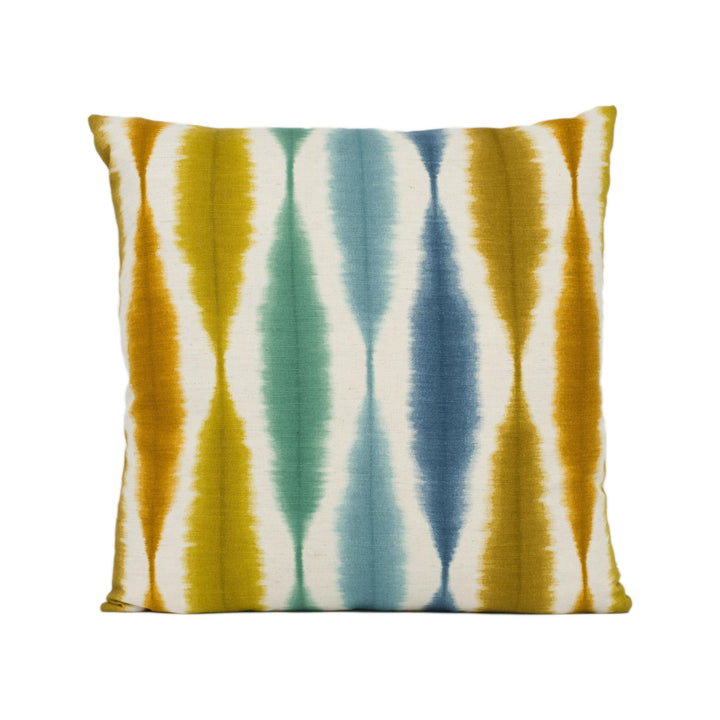Scion - Usuko - Rust / Marine / Indigo  - Japanese and Ikat Inspired Cushion Cover - Handmade Throw Pillow Designer Home Décor.