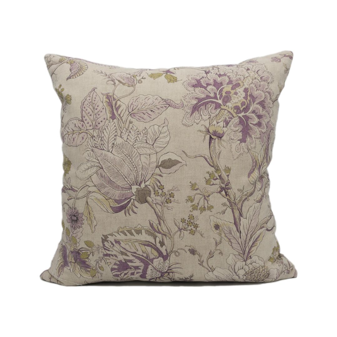 Clarke & Clarke Sissinghurst Cushion Cover – Heather Olive Floral Throw Pillow