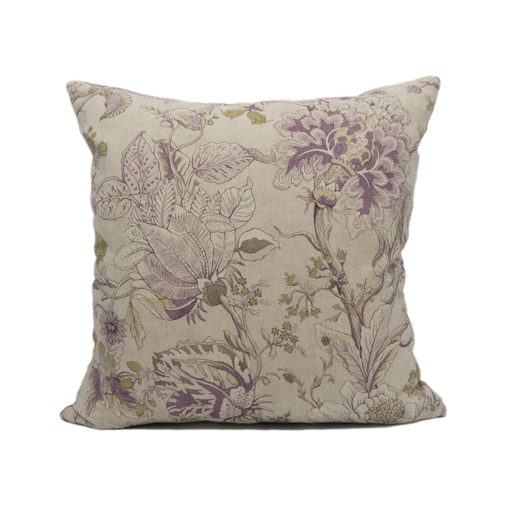 Clarke & Clarke Sissinghurst Cushion Cover – Heather Olive Floral Throw Pillow