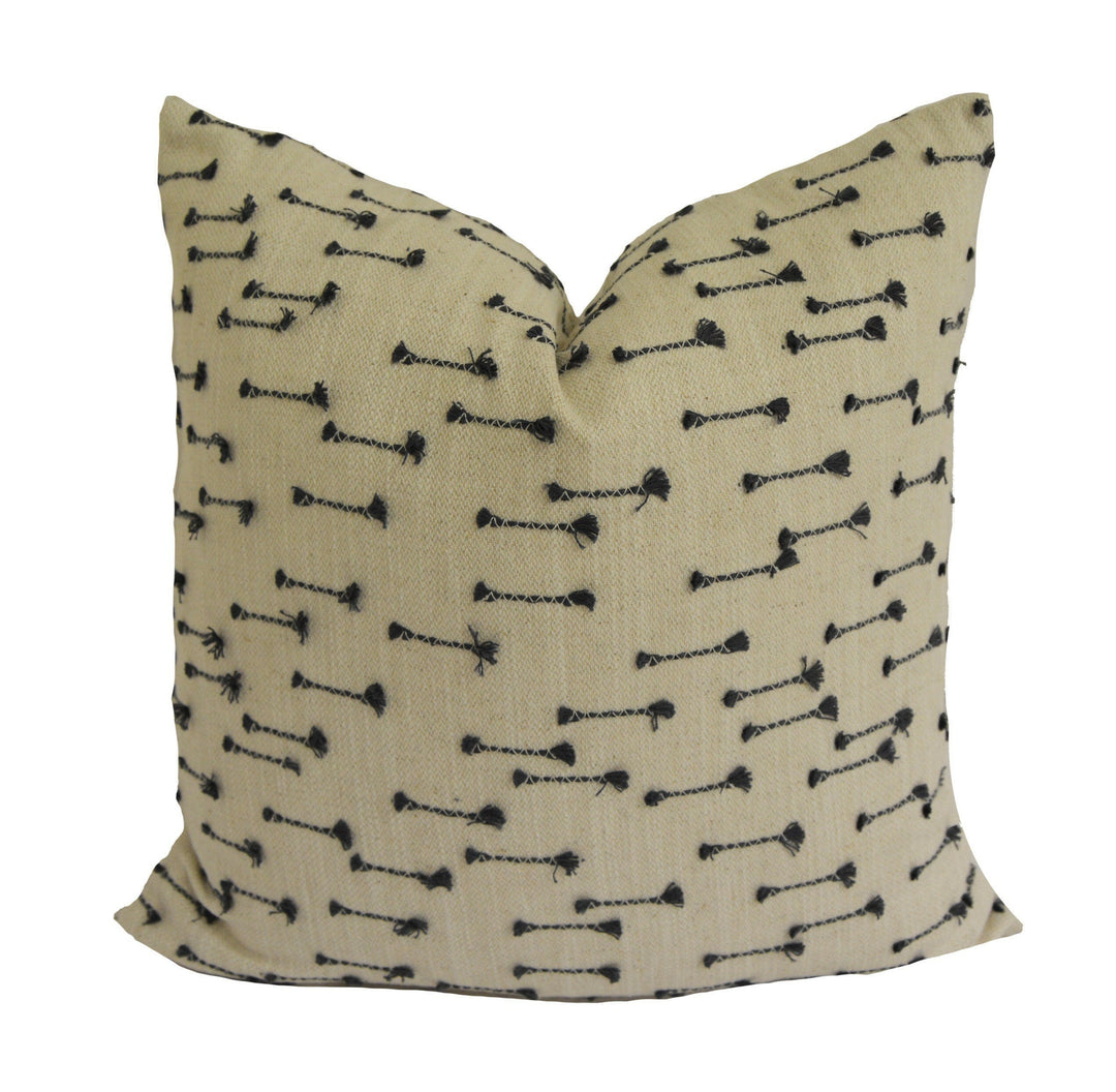 Clarke and Clarke - Nala - Indigo - Stunning African Inspired Embroidered Cushion Cover Throw Pillow Designer Home Decor.