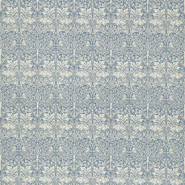 William Morris - Brer Rabbit  - Slate / Vellum - Made To Measure Professionally Made Roman Blind Designer Home Decor.