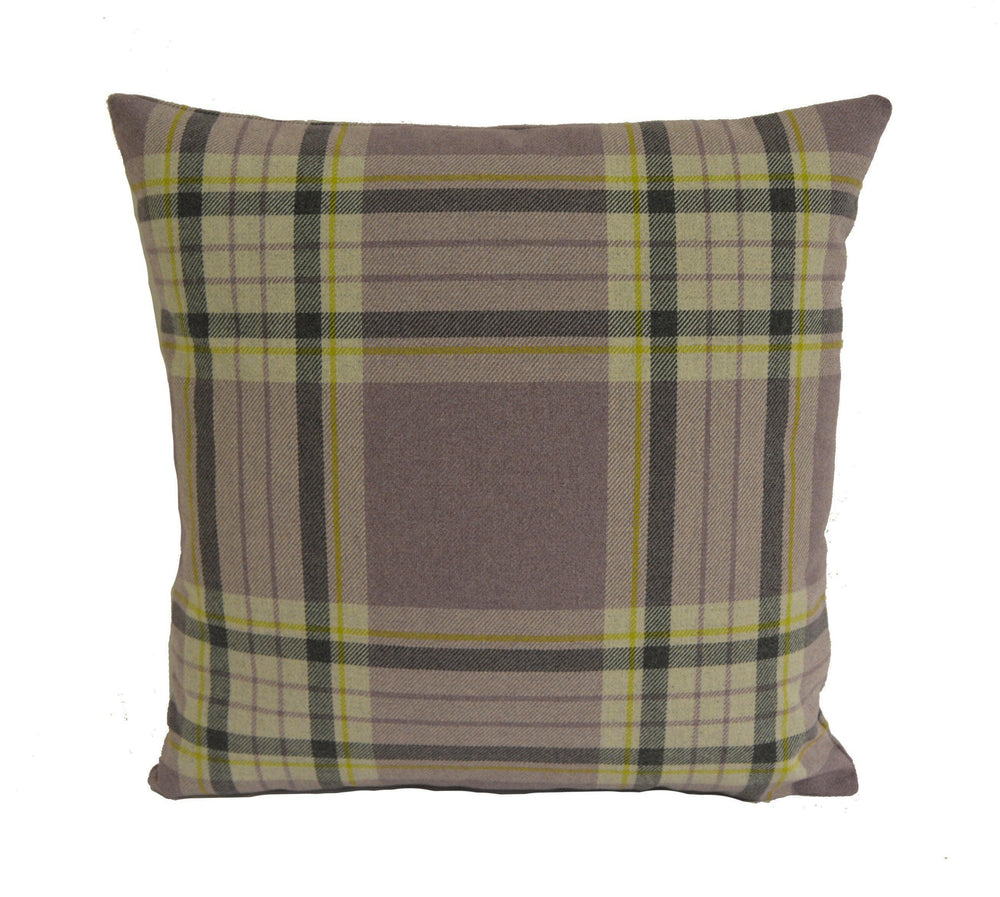 Clarke & Clarke - Glenmore - Heather - Stunning Plaid Cushion Cover Throw Pillow Designer Home Decor.